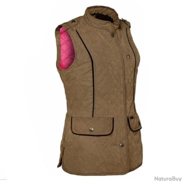 Gilet de chasse matelass� Club Interchasse Jamie tabac Marron / XS - Marron / 2X