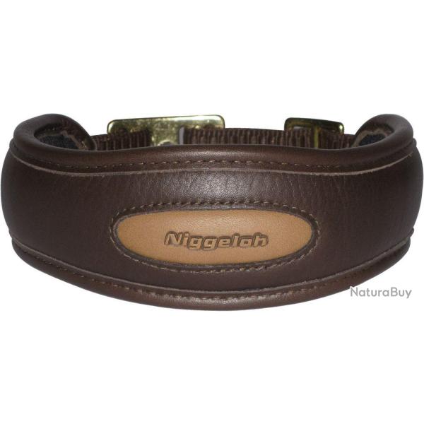 NIG Collier Premium Cuir Gras M 48-60 cm