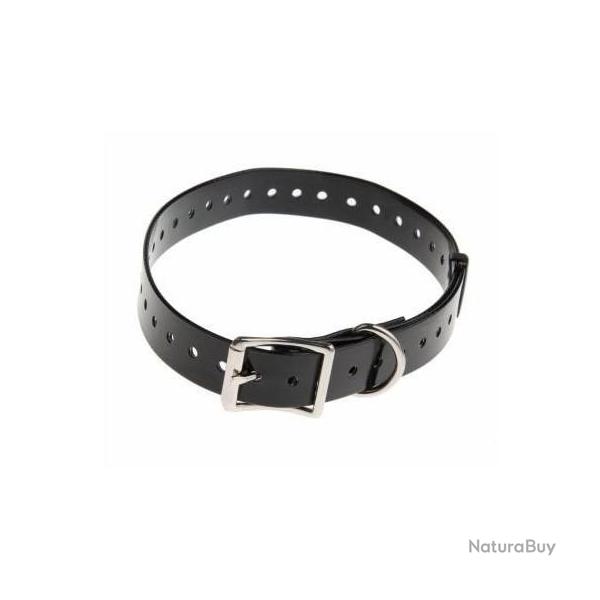 Sangle polyur�thane noire - Largeur 25 mm - Longueur 85cm
