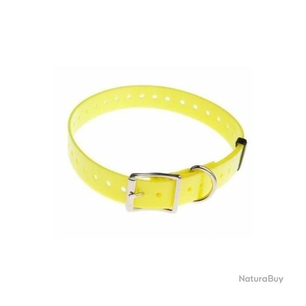 Sangle polyur�thane Jaune - Largeur 25 mm - Longueur 85cm