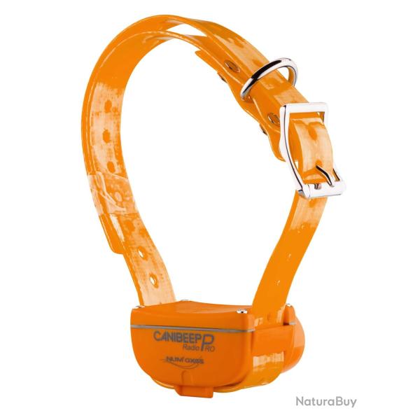 NUM'AXES - Collier seul CANIBEEP RADIO PRO orange