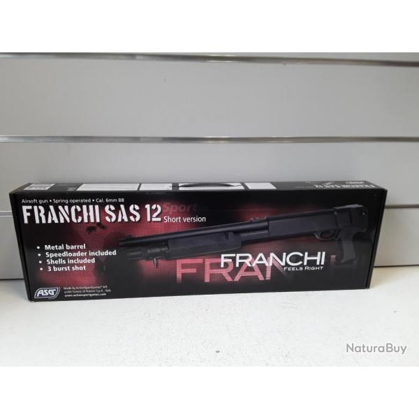 MARIUS  6542 FUSIL � POMPE AIRSOFT FRANCHI SAS 12 CAL6MM NEUF