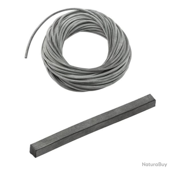 Caoutchouc carr� Shoot Again - pour lance pierres  - 5 x 5 mm