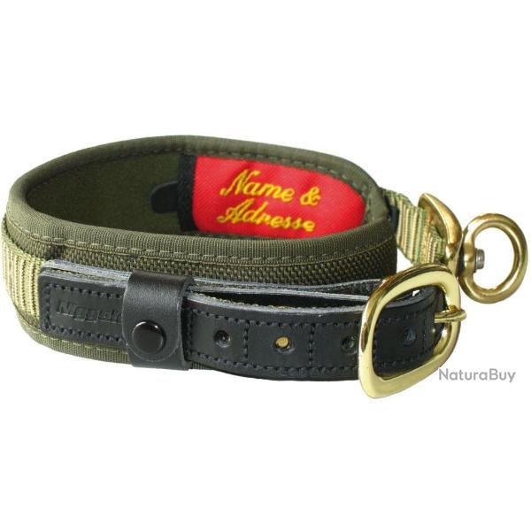 Niggeloh Collier De Luxe Olive / Cognac M 48-60 cm