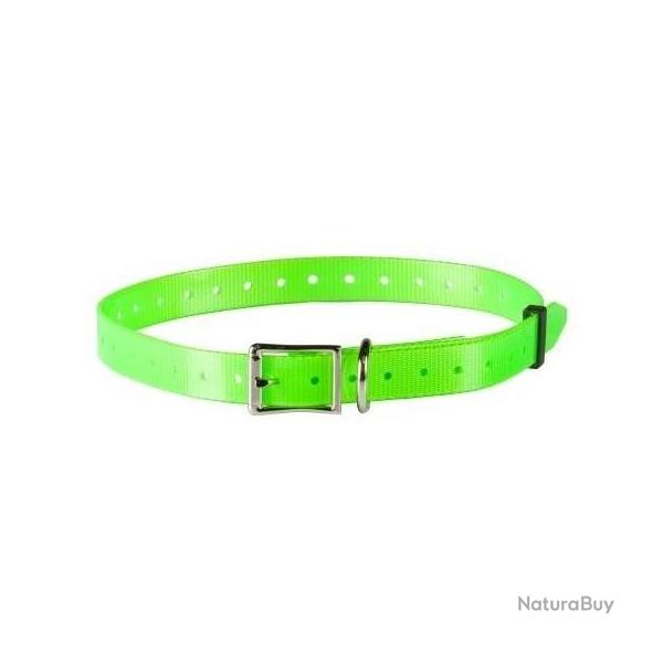 Sangle polyur�thane Vert fluo - Largeur 18.5 mm
