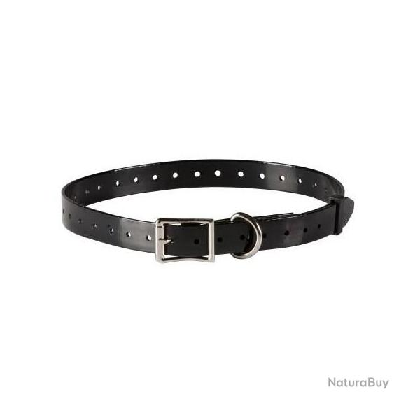 Sangle polyur�thane noire - Largeur 18.5 mm - Longueur 85 cm