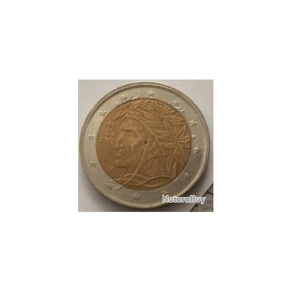 2 Euros DANTE Italie 2012 Dante Alighieri Po�te,�crivain, penseur et homme politique florentin