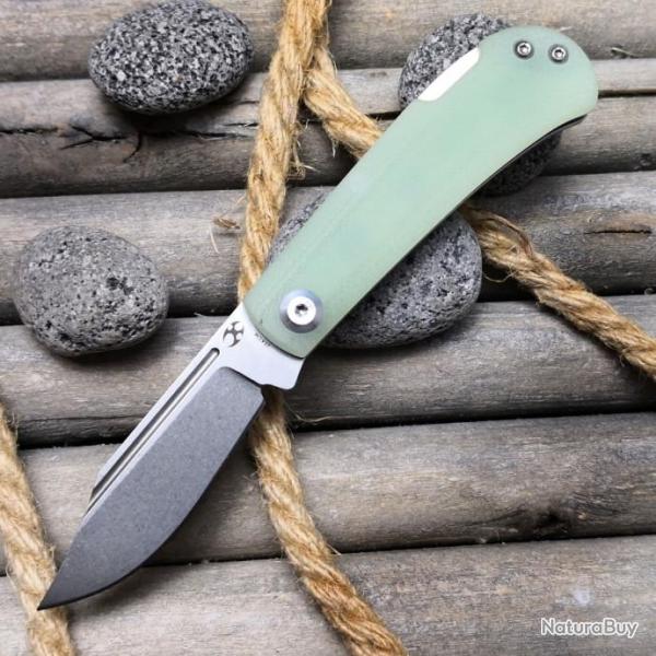 Couteau Kansept Wedge Jade Manche G10 Lame Acier 154CM Lockback  KT2026B6
