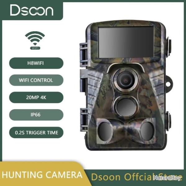 cam�ra de chasse H8WIFI 20mp 4K PAIEMENT EN 3 OU 4 FOIS SANS FRAIS LIVRAISON GRATUITE!