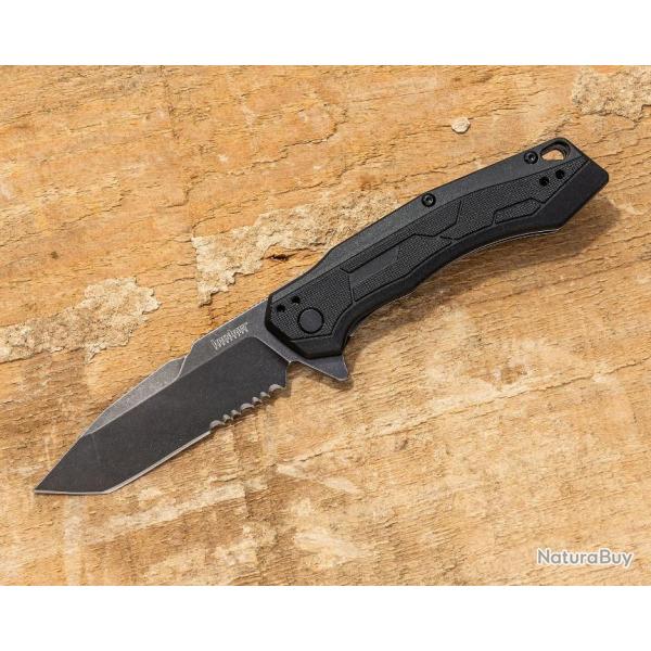 Couteau Kershaw Analyst A/O Lame Tanto 8Cr13MoV Manche GFN Linerlock Clip KS2062ST