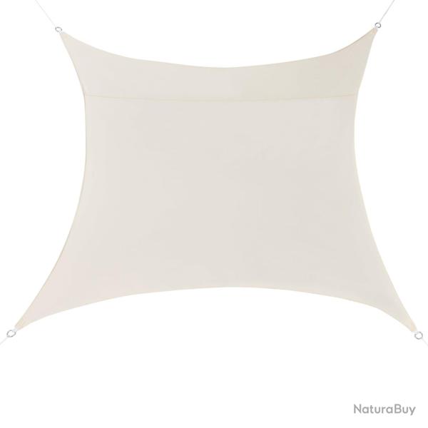 Voile toile d'ombrage de protection polyester polyur�thane carr� 2x2 m beige 03_0004579