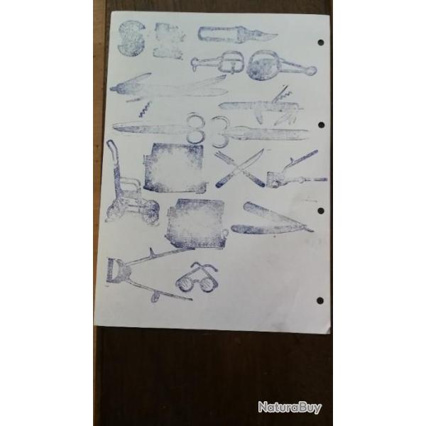 Tampons encreurs sur le th�me de la Manufacture des Armes et Cycles de Saint-Etienne (hors armes)