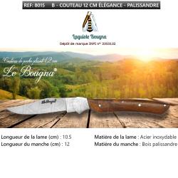 Couteau N&deg;8015 Palissandre ELEGANCE Laguiole BOUGNA