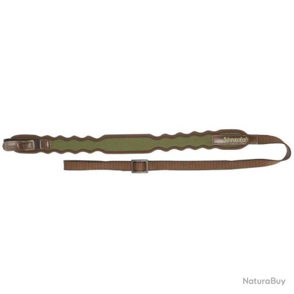 Bretelle pour fusil Niggeloh noprne avec attache rapides Marron - Vert