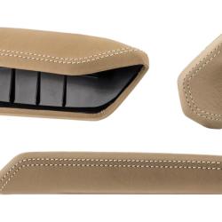 Set inserts cuir beige