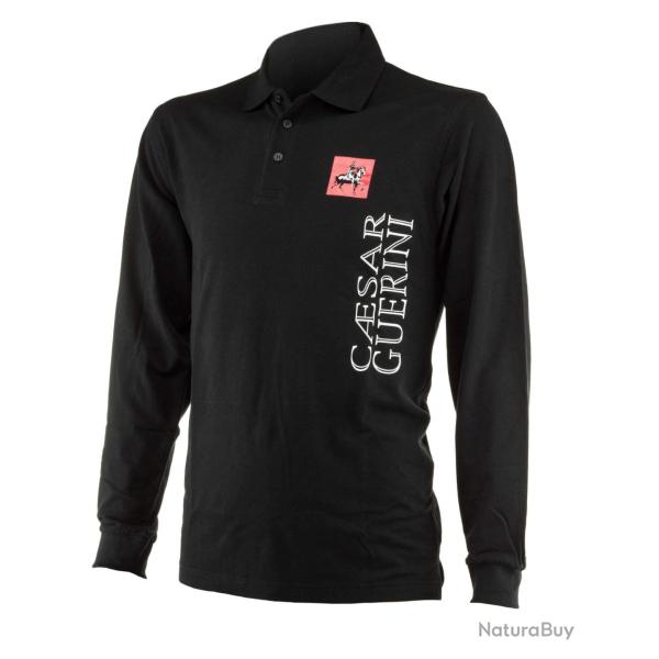 Polo CAESAR GUERINI Noir � manche longue