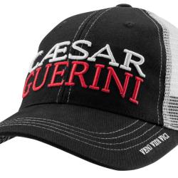 Casquette Caesar Guerini noire et blanche mesh