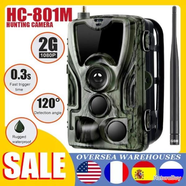 Camra De Chasse HC801M,16mp, 1080P, MMS/SMTP  LIVRAISON GRATUITE!