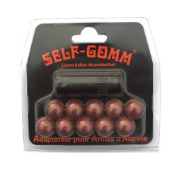 Adaptateur pour armes d'alarme + 10 projectiles M9 X 1.0 -Self Gomm