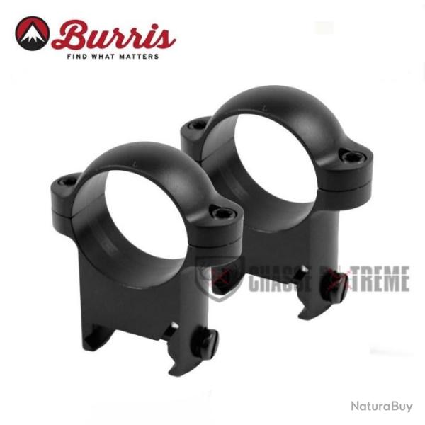 Collier BURRIS Zee Ring 1" Haut Mate pour Embase Weaver