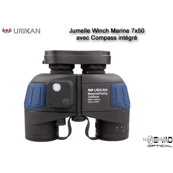 Jumelle URIKAN Marine Winch 7x50 avec compas int�gr�