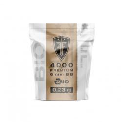 Billes bbs 6mm &eacute;lite force bio blanche 0.23g sachet X4000