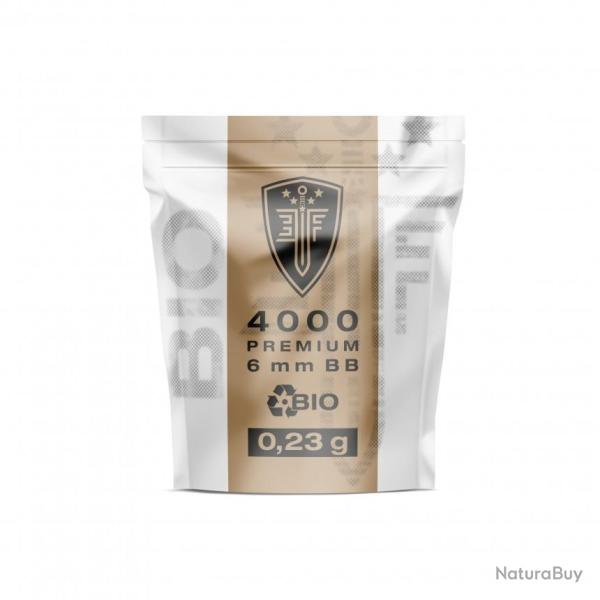 Billes bbs 6mm �lite force bio blanche 0.23g sachet X4000