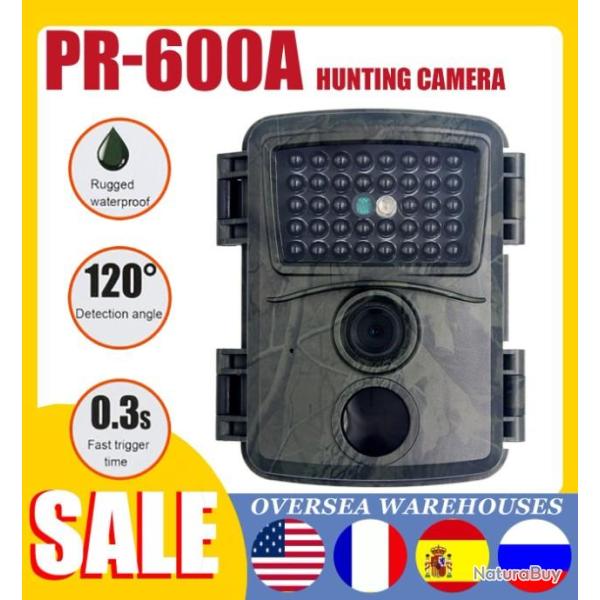 PR600 camra de chasse pige Photo 12MP Vision nocturne sentier LED LIVRAISON GRATUITE !!!!