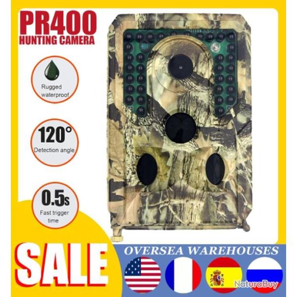 PR400 Camra de chasse 12mp, infrarouge, avec Vision nocturne, sans fil, LIVRAISON GRATUITE !!!!