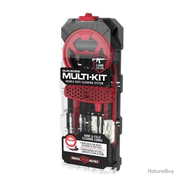 Kit de nettoyage Real Avid - Cordons et Brosse - .243 / .260 / 6.5 mm