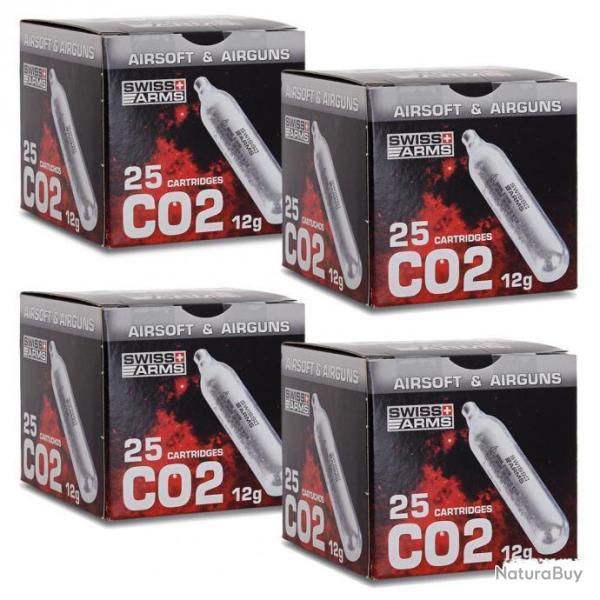 Sparclettes de gaz Co2 par 100