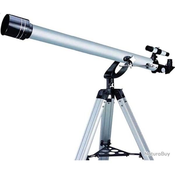 T�lescope D�butant R�fracteur 60/900 avec 4 Oculaires + Lentilles + Filtre + Monture Azimutale + Tr
