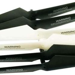 Lot de 6 pales Noires et blanches pour drone Toy Lab Shuriken