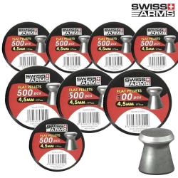 Plombs 4.5mm T&ecirc;te Plate Match Swiss Arms Par 8