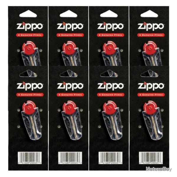 Pack de 10 x 6 Pierres � briquet Zippo Officielles, 60 pierres au total