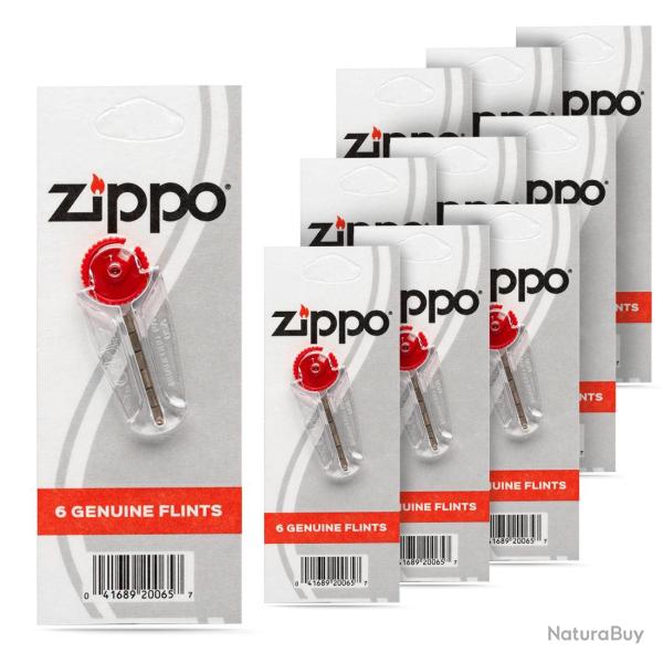 Pack de 10 x 6 Pierres � briquet Zippo Officielles, 60 pierres au total