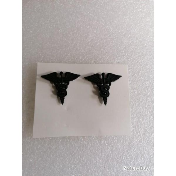 Collars officier armee us MEDIC SANITARY original 2
