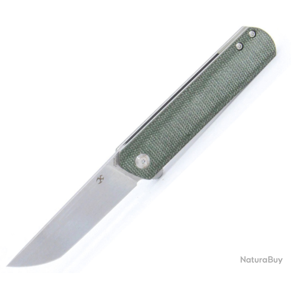 Couteau Kansept Foosa Green Manche Micarta Lame Acier 154CM Slip Joint KT2020T2 - Z