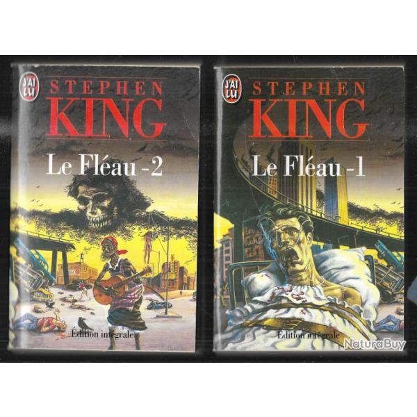 le flau tome 1 et 2  de stephen king   format poche j'ai lu