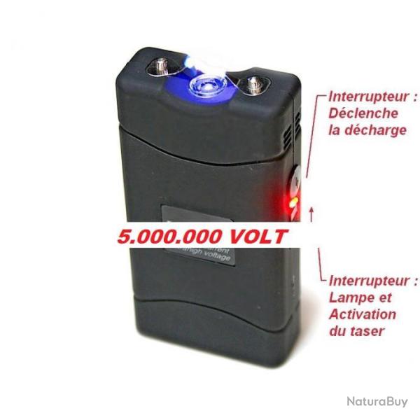 LOT 50 SHOCKER �L�CTRIQUE 5.000.000 KV AVEC LAMPE 80 LUMENS, PROMOTION