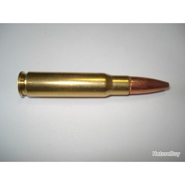 une cartouche de 338 f�d�ral, demi blind�e, pour collection