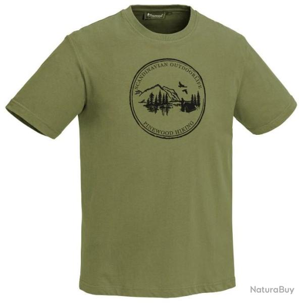 T-SHIRT PINEWOOD CAMP LEAF KAKI