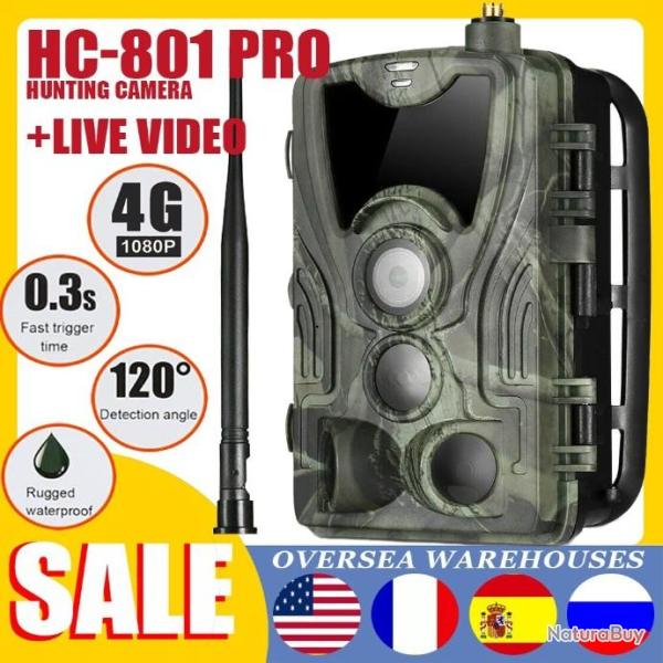 HC-801pro Camra de chasse 4K/1080P/720P/VGA Vido en Temps Rel LIVRAISON GRATUITE!!!
