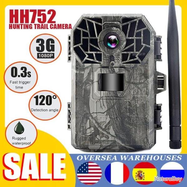 HH752 Camra de chasse 3G MMS SMS SMTP, HD IP66, Vision nocturne infrarouge LIVRAISON GRATUITE!!!