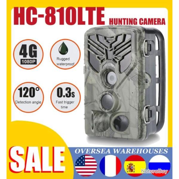 HC810LTE Camra de chasse MMS SMS SMTP FTP cellulaire sans fil tanche LIVRAISON GRATUITE!!!