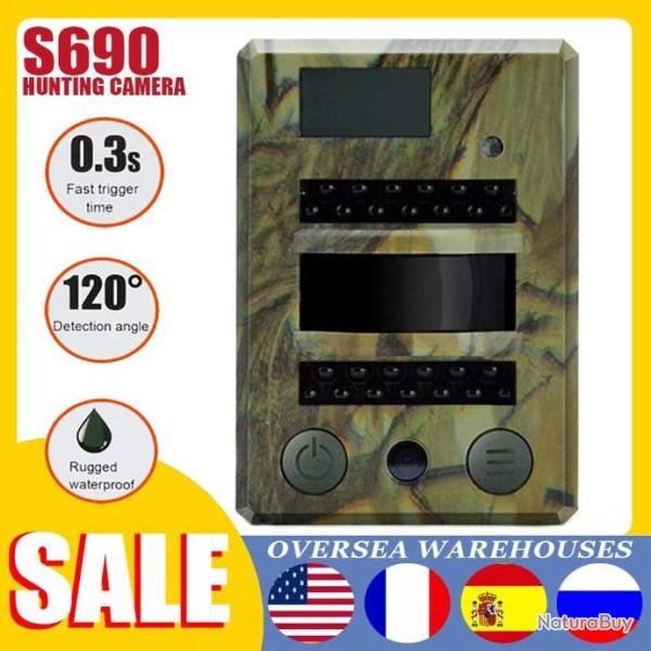 S690 Camra de chasse LCD  l'intrieur 720P enregistreur PIR LIVRAISON GRATUITE!!!