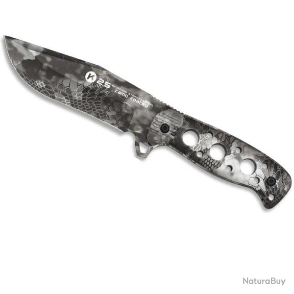 Couteau Tactique K25 Bushcraft kryptek Typhon