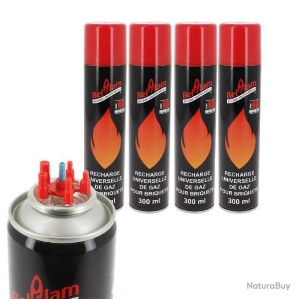 Recharge de gaz Belflam 300ml Par 4
