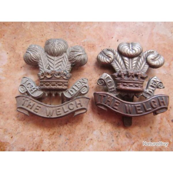 1 cap badge  Welsh Regiment (Welch)  au choix Britannique Anglais ww1 ww2 premi�re seconde guerre