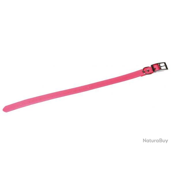 COLLIER FLUO SOUPLE PU + POLYESTER ROSE JANUEL